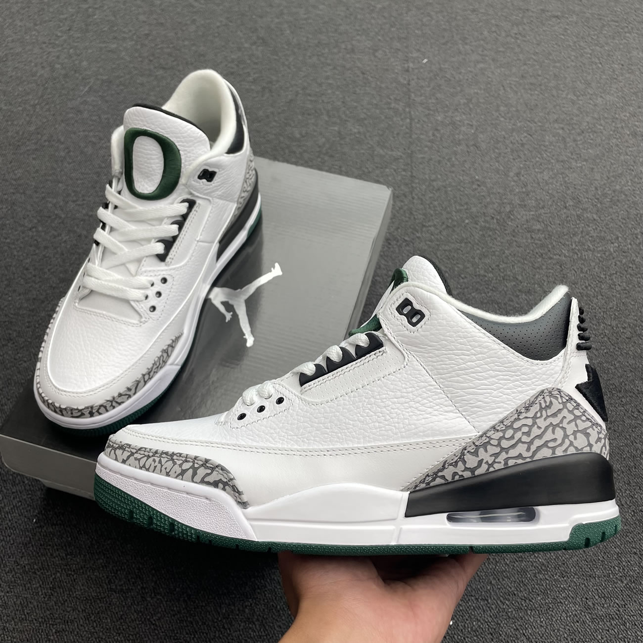 Air Jordan 3 Retro Oregon Ducks Pit Crew White H011 Mnjdls 594 282233 Y3 (12) - newkick.app